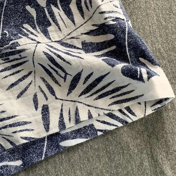 Nautica Linen Blend Large Shorts Light Hawaiian Print Pull on stretch waist - Picture 2 of 8